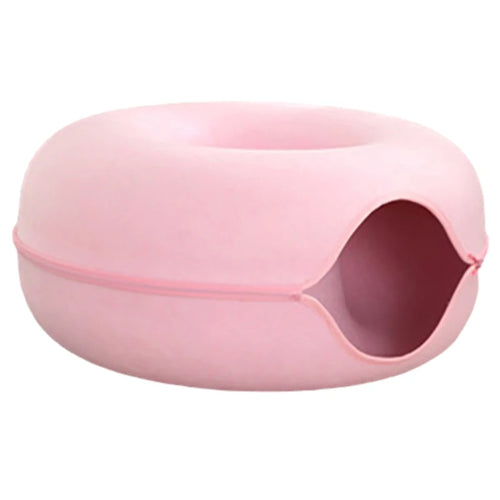 Detachable Pet Cat Tunnel Interactive Game Toy Semi Closed Type Donut