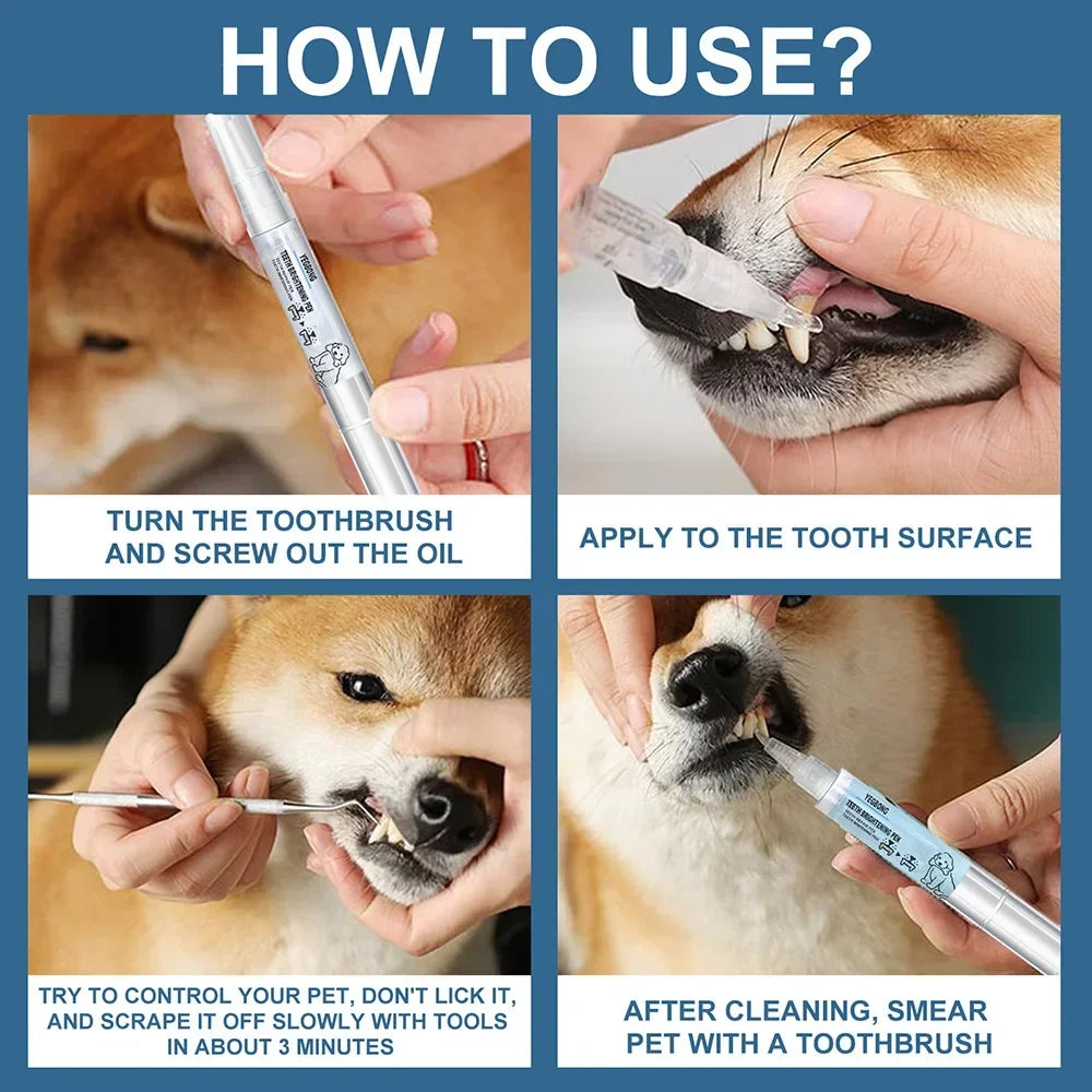 Pet Teeth Cleaning Tools Pet Grooming Toothbrush Cleaning Kit Tartar