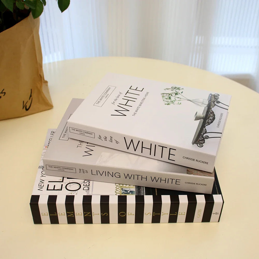 3Pcs/Set Multiple Size Fake Books Set Coffee Table Books Villa Hotle