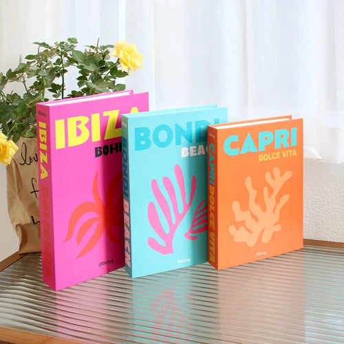 3Pcs/Set Multiple Size Fake Books Set Coffee Table Books Villa Hotle