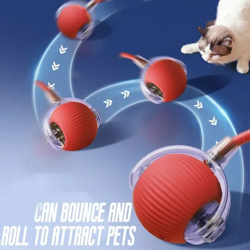 Electronic Interactive Pet Toy Smart Dog Toy Ball Moving Ball USB