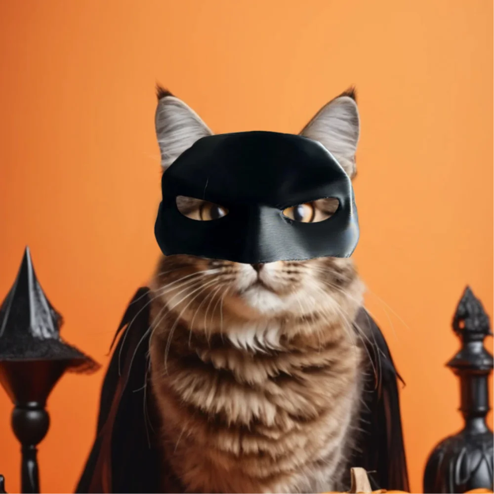 Cat Bat Cool Man Mask Cat Avenger Mask Matte Cute Bat Mask Superhero