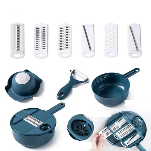Kitchen multifunctional vegetable cutting tool, household silk