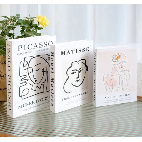 3Pcs/Set Multiple Size Fake Books Set Coffee Table Books Villa Hotle