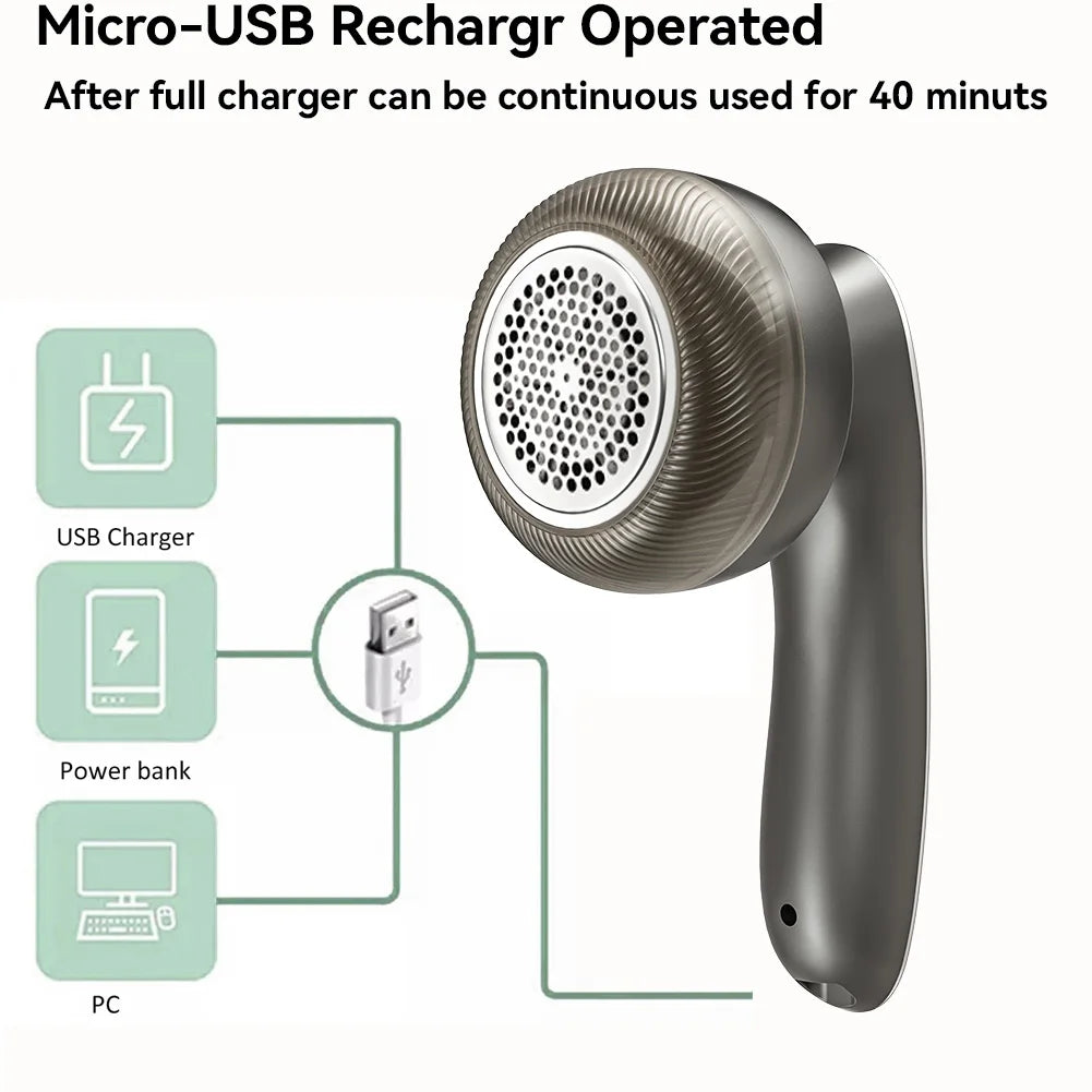 Electric Digital Display Lint Remover Rechargeable Pellet Fabric