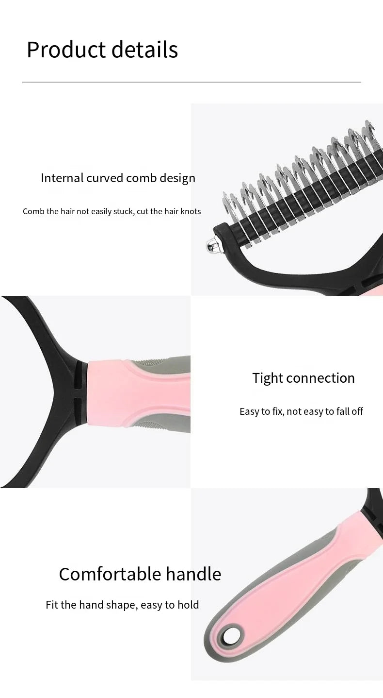 Dog Cat Hair Removal Comb Pet Long Hair Short Hair Pet Grooming Care