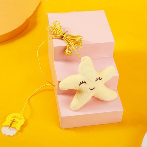 Pet Cat Toys Funny Stick Kitten Self -hi Elastic Rope Dragonfly Shape