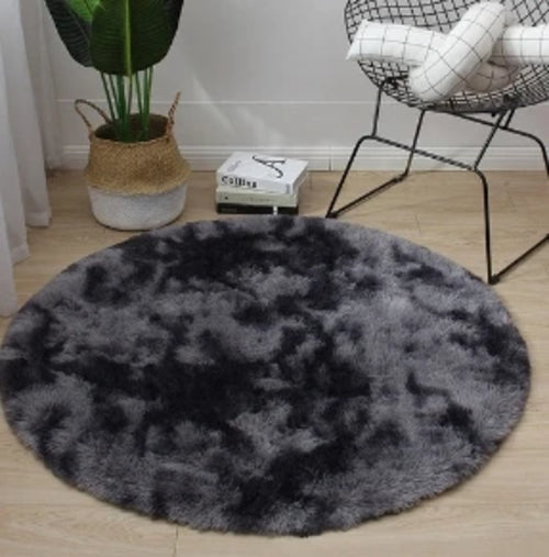 Super Soft Plush Round Rug Mat Fluffy White Carpets For Living Room