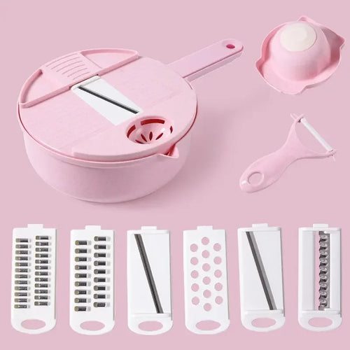 Kitchen multifunctional vegetable cutting tool, household silk