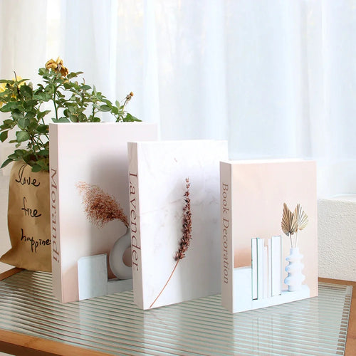 3Pcs/Set Multiple Size Fake Books Set Coffee Table Books Villa Hotle