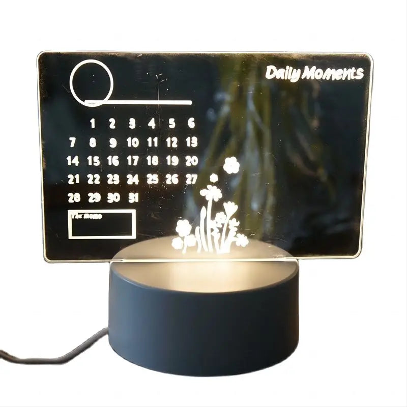 Creative LED Note Board Night Light USB Rewritable Message Board Warm
