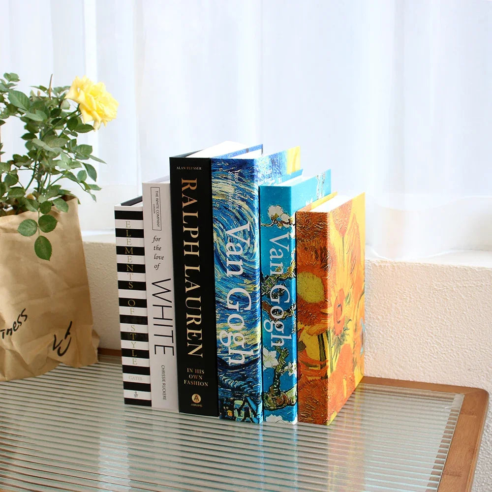 3Pcs/Set Multiple Size Fake Books Set Coffee Table Books Villa Hotle