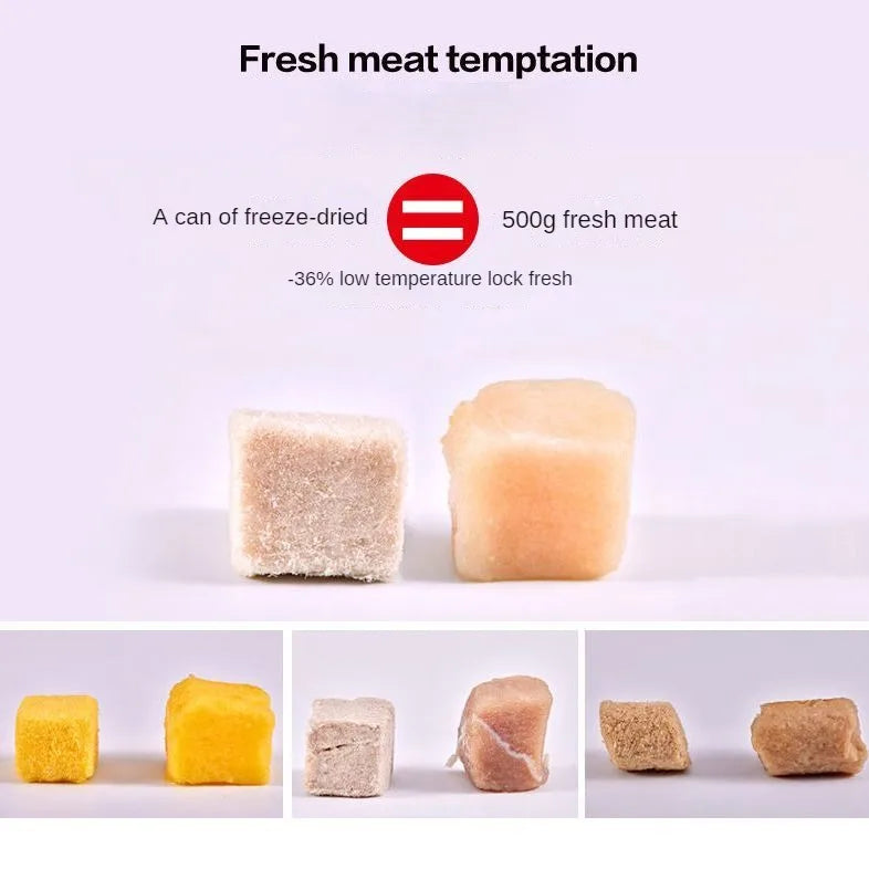 Pet freeze-dried snacks Chicken duck raw bone meat Dog Cat training