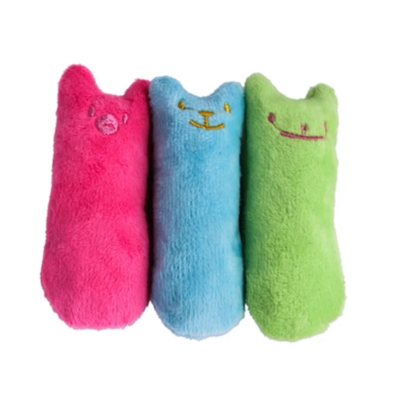 Teeth Grinding Catnip Toys Funny Interactive Plush Cat Toy Pet Kitten