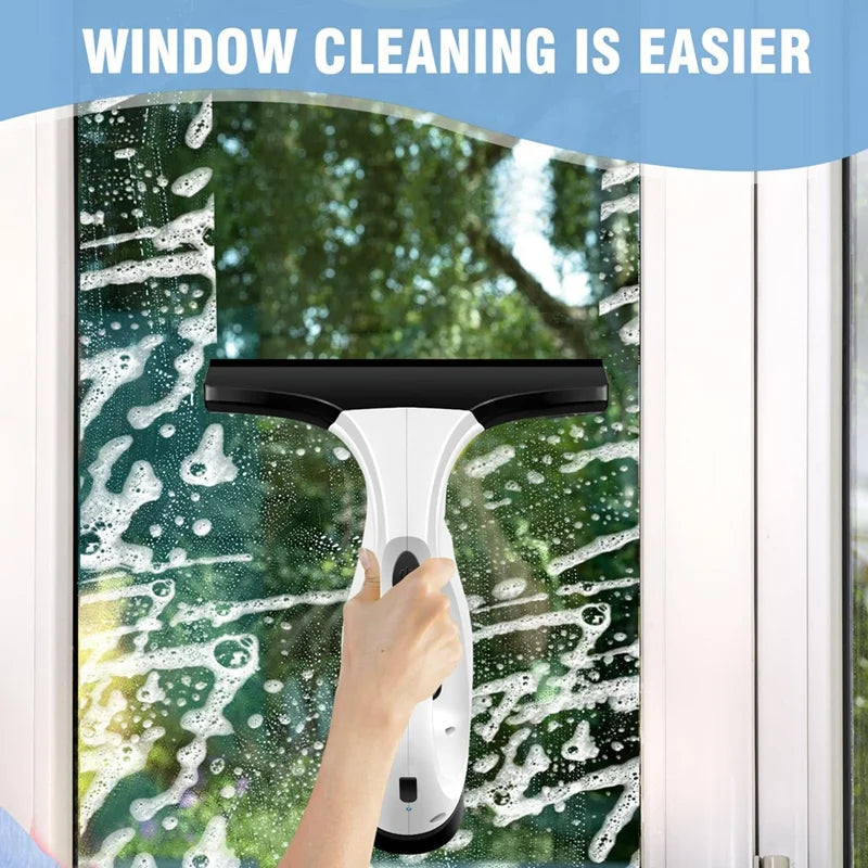 Cordless Window Vac, Rechargeable Window Vacuum Cleaner With Squeegee