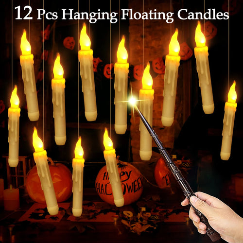 12-48 Floating Candles with Magic Wand Christmas Flying Candle