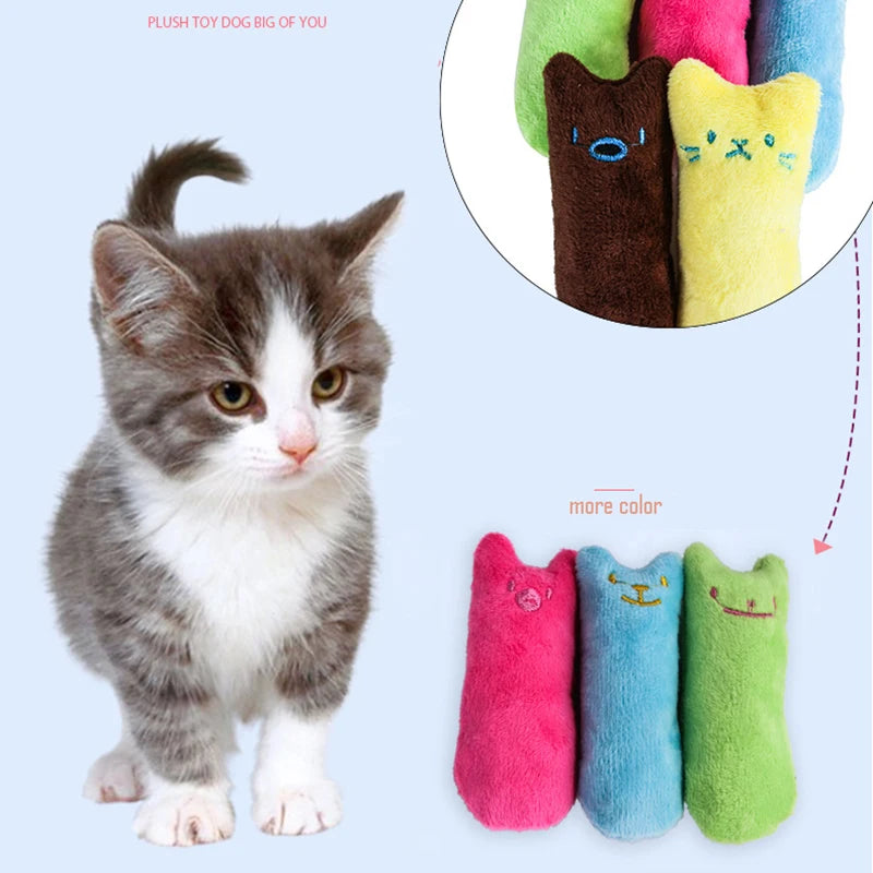 Teeth Grinding Catnip Toys Funny Interactive Plush Cat Toy Pet Kitten
