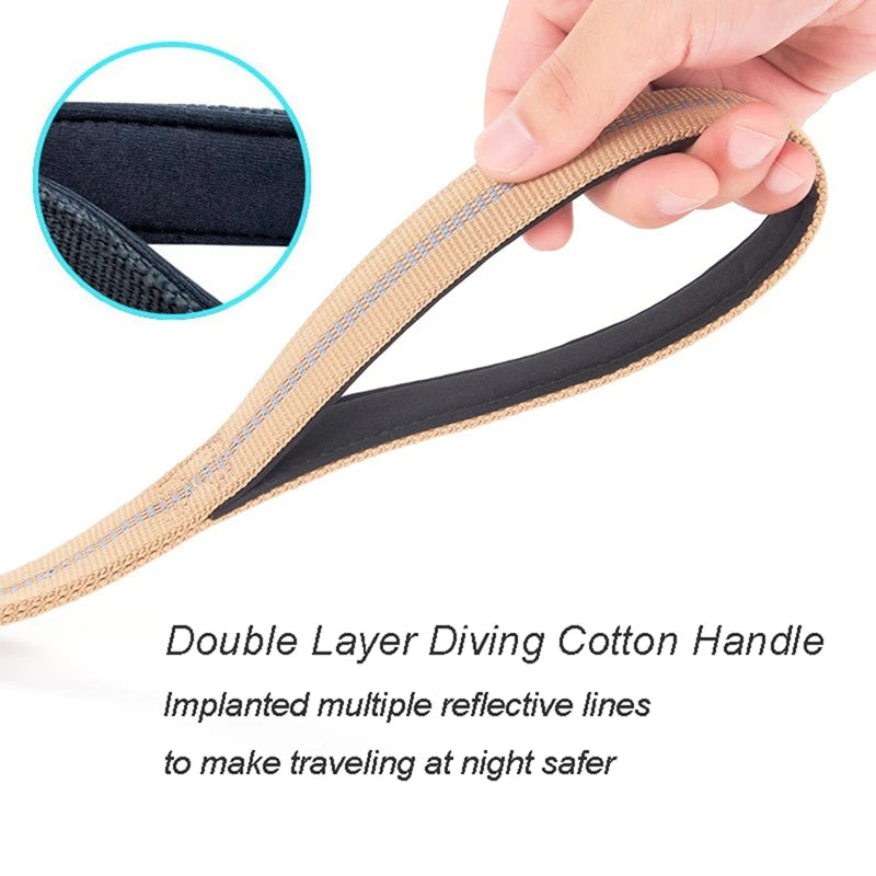 Hot Heavy Duty Tactical Elastic Dog Leash No-Pull Dog Leash Reflective