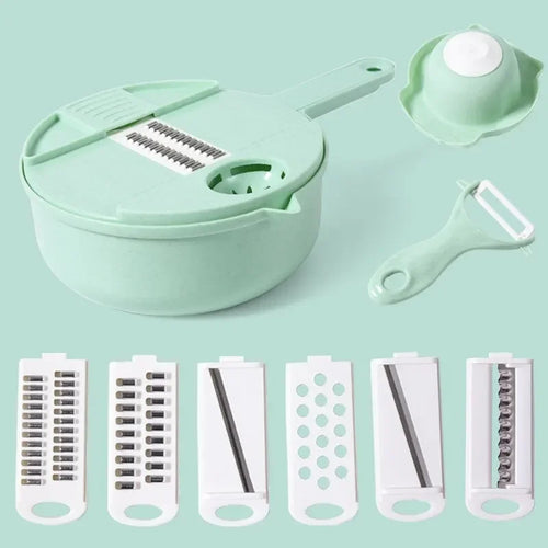 Kitchen multifunctional vegetable cutting tool, household silk