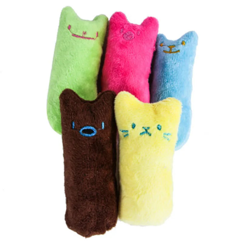 Teeth Grinding Catnip Toys Funny Interactive Plush Cat Toy Pet Kitten