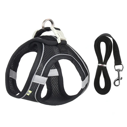 Puppy Harness Set Dog Accessories Adjustable Puppy and Cat Harness