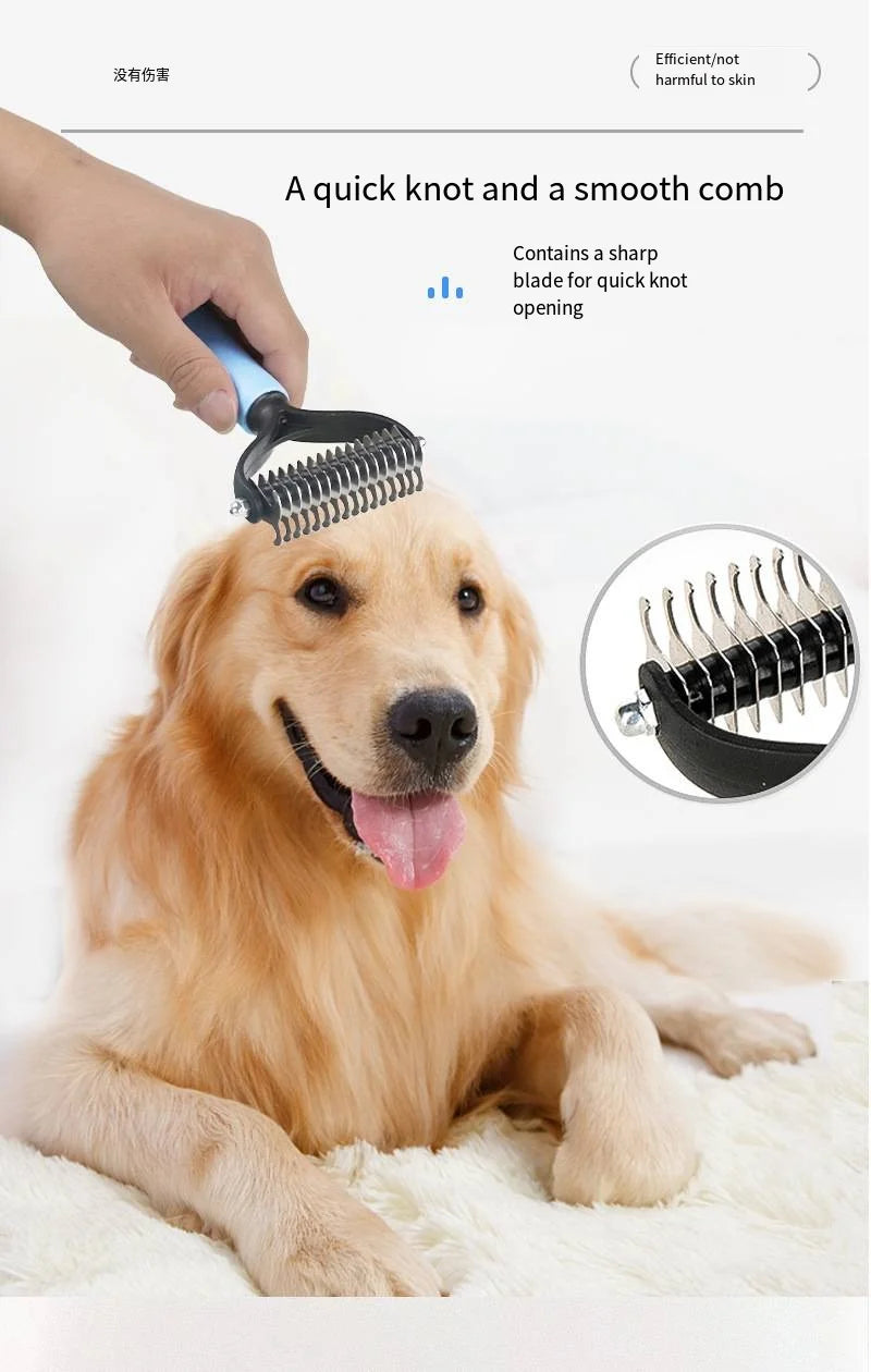 Dog Cat Hair Removal Comb Pet Long Hair Short Hair Pet Grooming Care