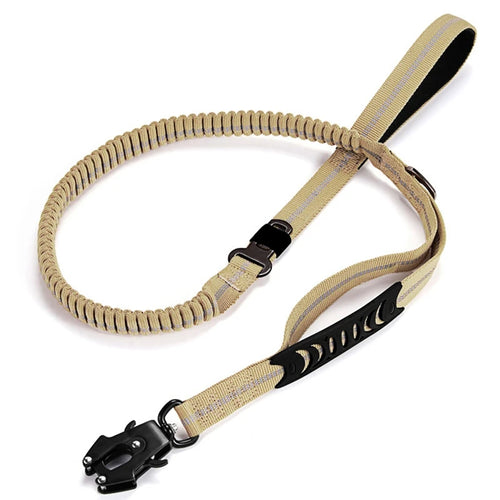 Hot Heavy Duty Tactical Elastic Dog Leash No-Pull Dog Leash Reflective