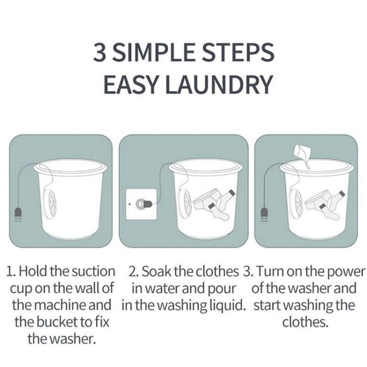 Portable Mini Turbo Switch Three-Speed Timing Washing Machine, Size: