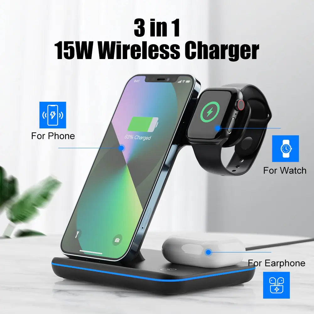 3 in 1 Wireless Charger