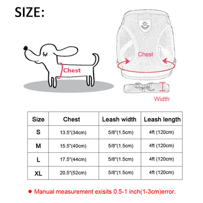 Dog Harness for Chihuahua Pug Small Medium Dogs
