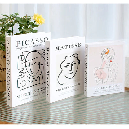 3Pcs/Set Multiple Size Fake Books Set Coffee Table Books Villa Hotle