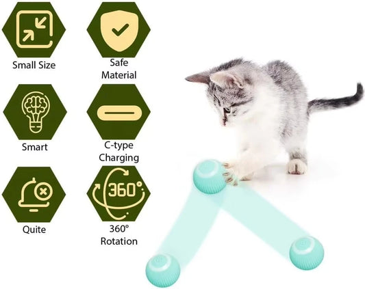 Cat Interactive Ball Smart Cat Toys Indoor Automatic Rolling Magic