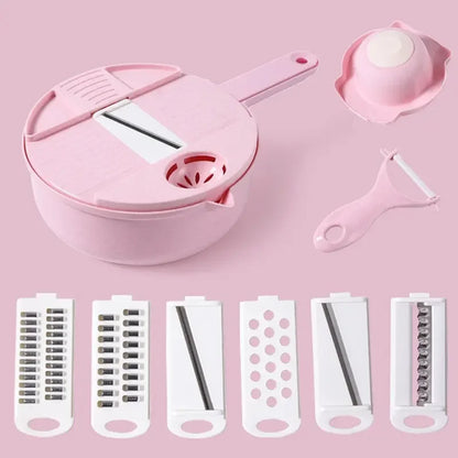 Kitchen multifunctional vegetable cutting tool, household silk