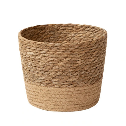 Straw Weaving Plant Pots Containers Hand Woven Plant Pot Cover