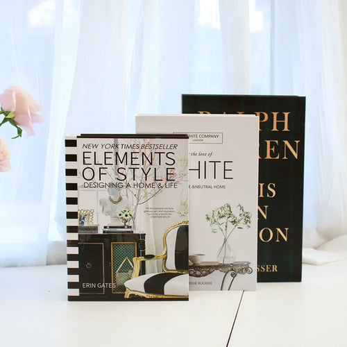 3Pcs/Set Multiple Size Fake Books Set Coffee Table Books Villa Hotle