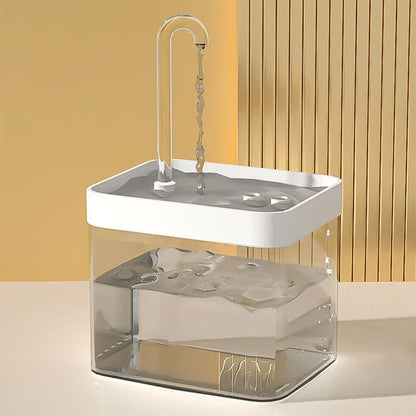 Cat Water Fountain Auto Filter Transparent Cat Drinker USB Electric