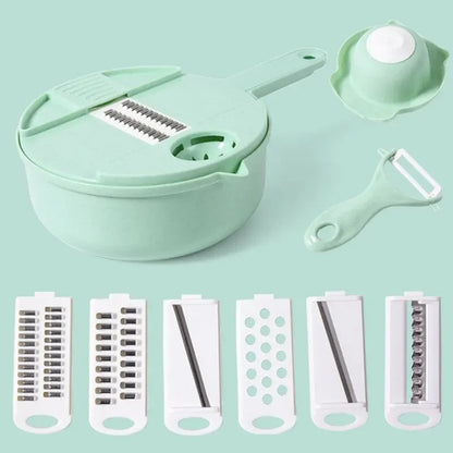 Kitchen multifunctional vegetable cutting tool, household silk