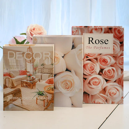 3Pcs/Set Multiple Size Fake Books Set Coffee Table Books Villa Hotle